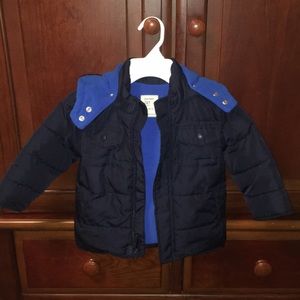 Blue Old Navy Puffer Coat